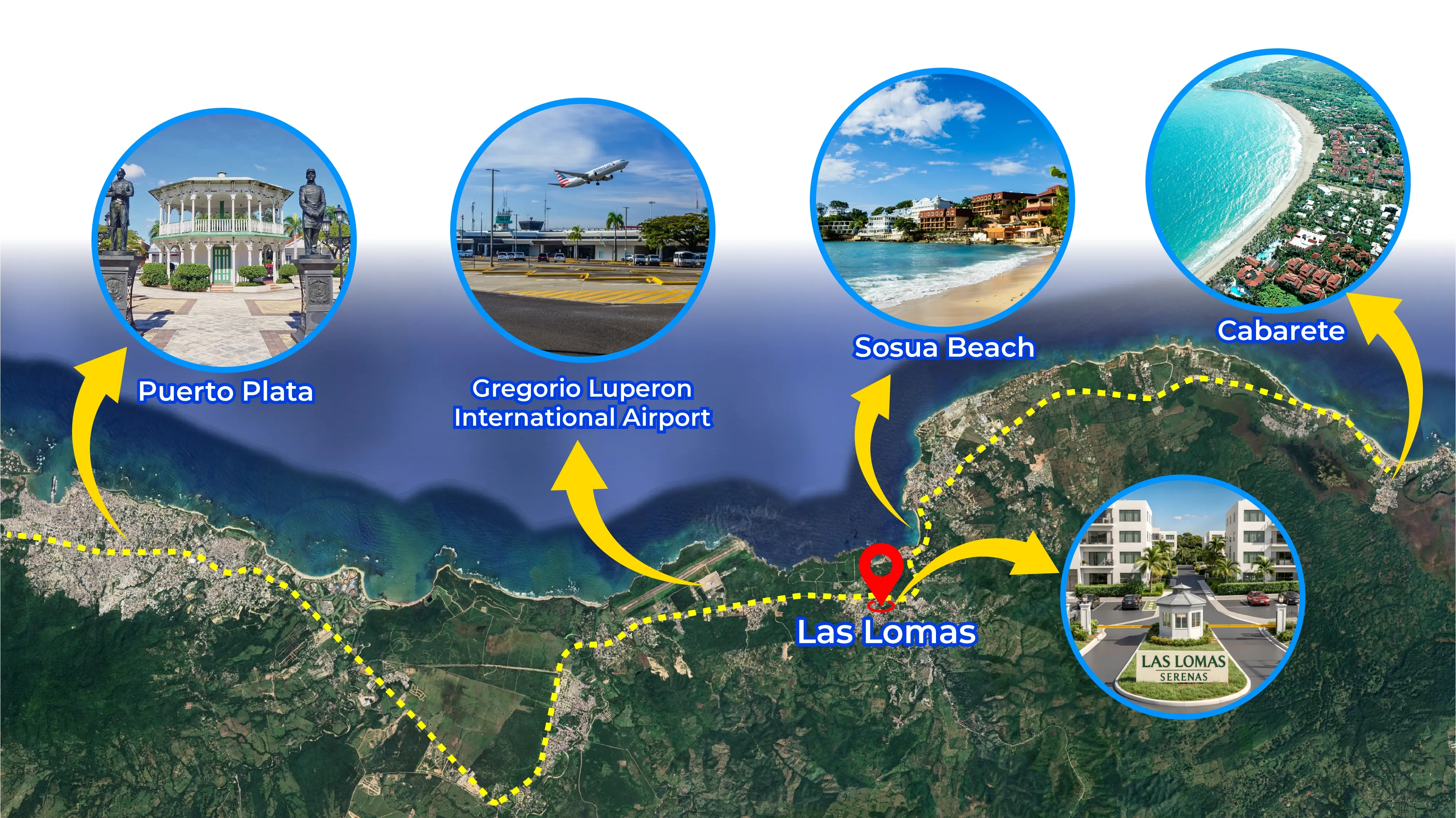 Map of Las Lomas Serenas